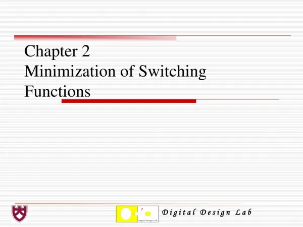 Chapter 2 Minimization of Switching Functions