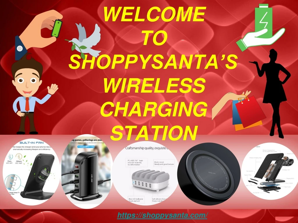 welcome to shoppysanta s wireless charging station