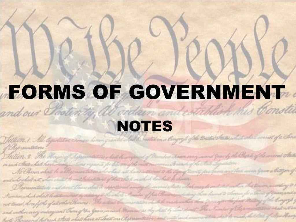 forms of government