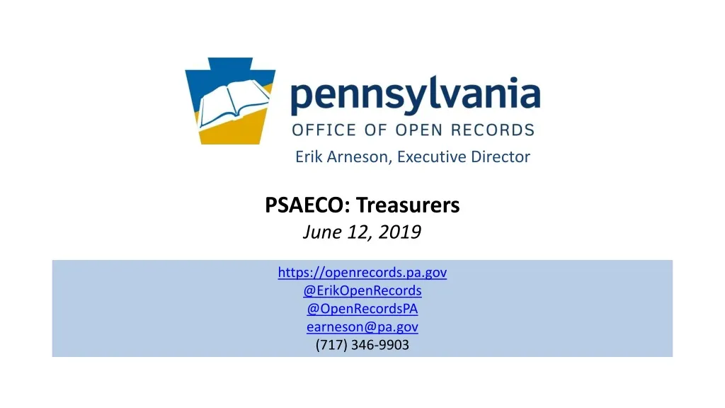 psaeco treasurers june 12 2019