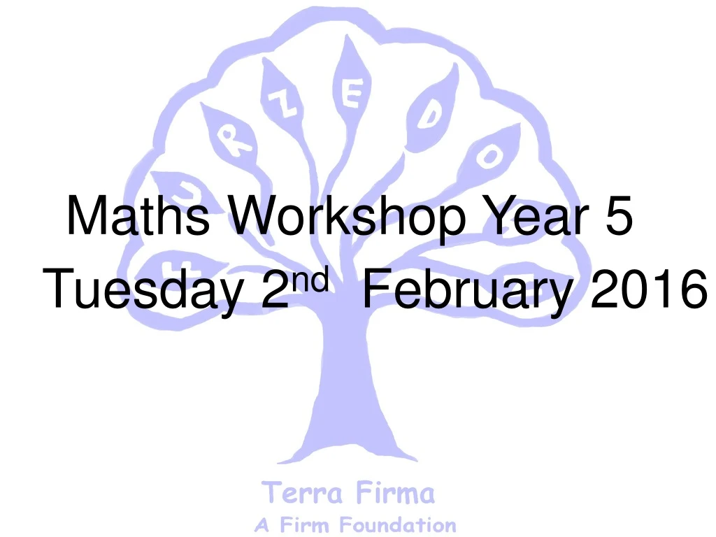 maths workshop year 5