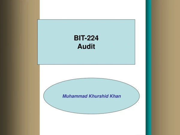 BIT-224 Audit