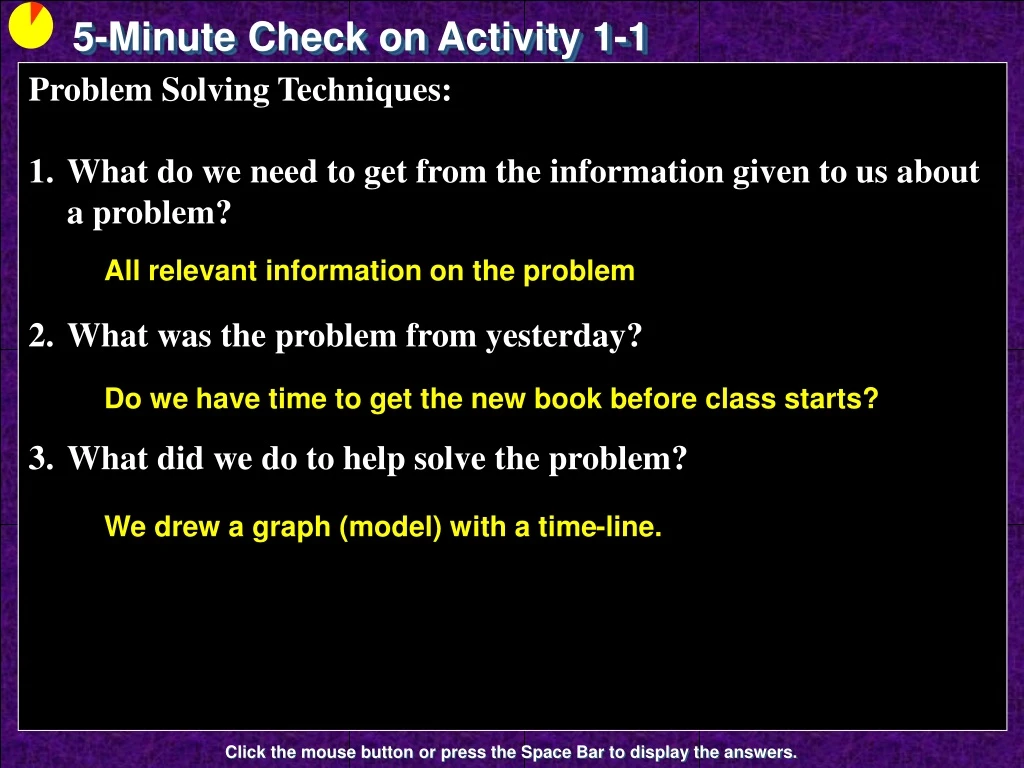 5 minute check on activity 1 1
