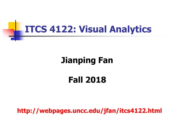 ITCS 4122: Visual Analytics