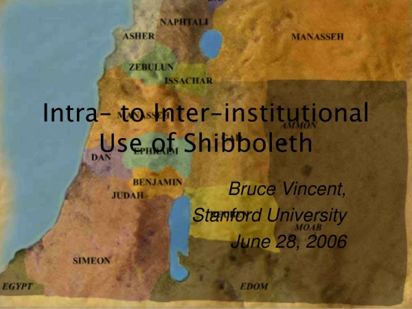 Intra- to Inter-institutional Use of Shibboleth