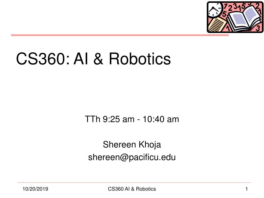 cs360 ai robotics