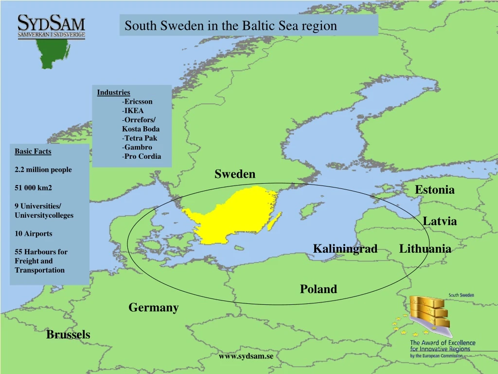 south sweden in the baltic sea region