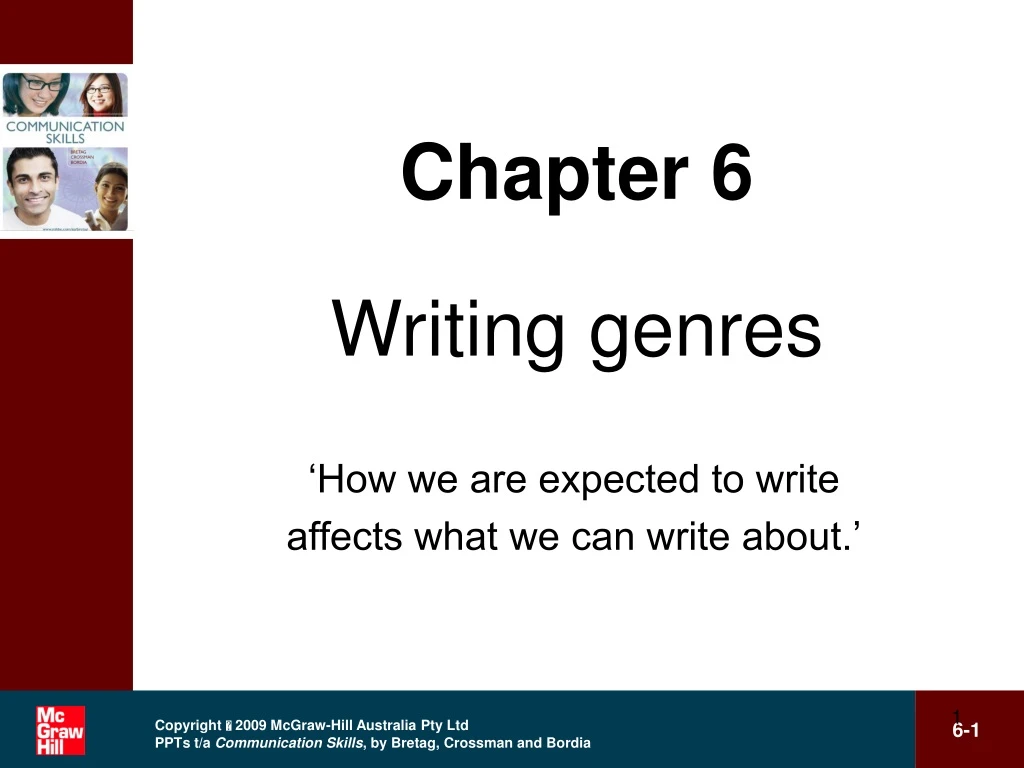 chapter 6 writing genres
