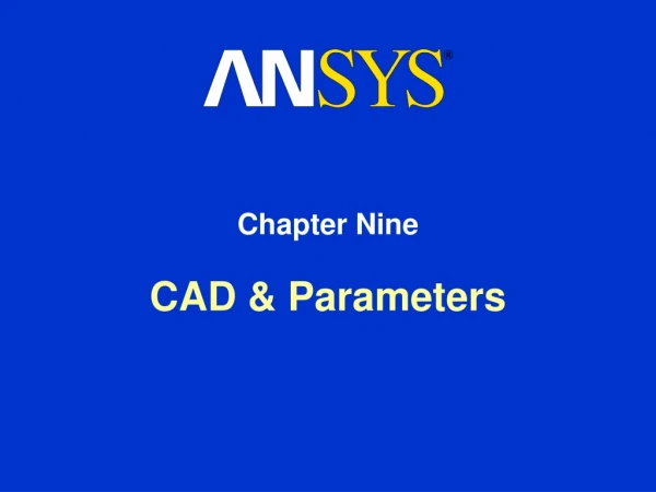 CAD &amp; Parameters