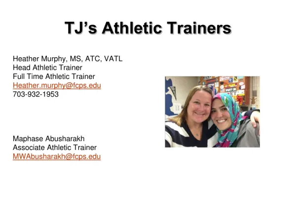 tj s athletic trainers