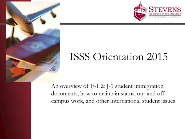 ISSS Orientation 2015