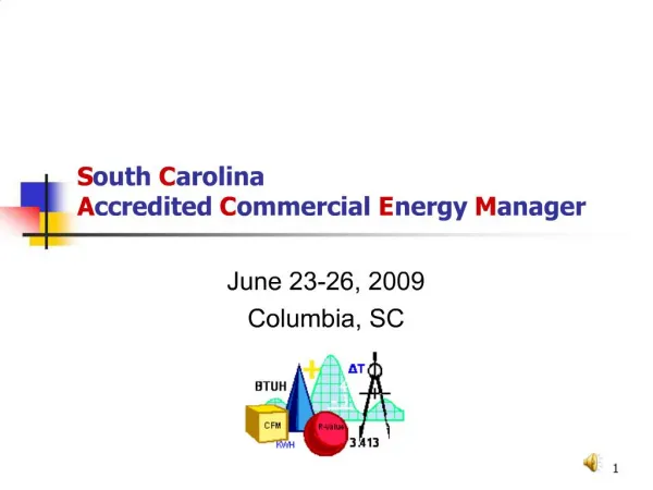 South Carolina Accredited Commercial Energy Manager