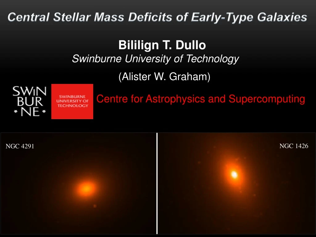 central stellar mass deficits of early type