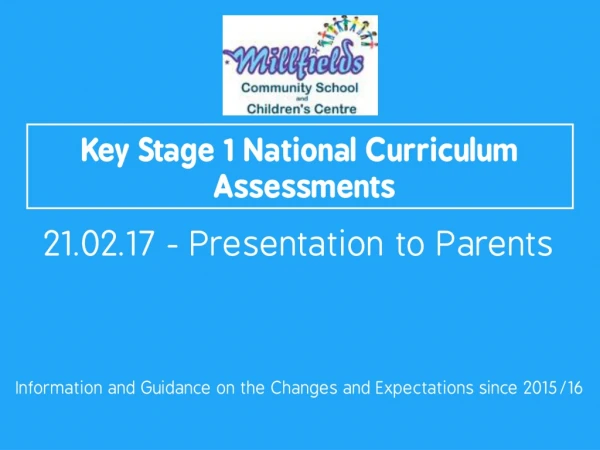 Key Stage 1 National Curriculum Assessments