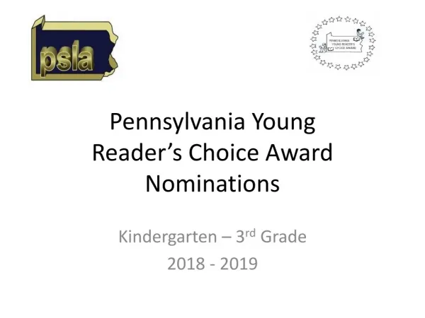 Pennsylvania Young Reader’s Choice Award Nominations