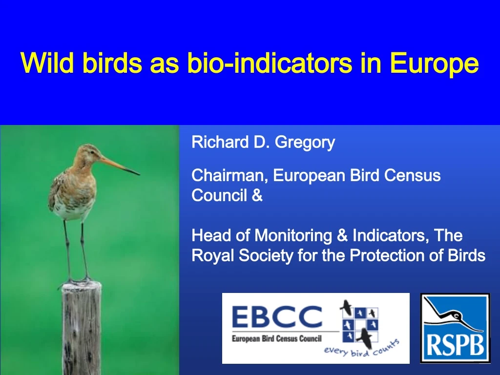wild birds as bio indicators in europe