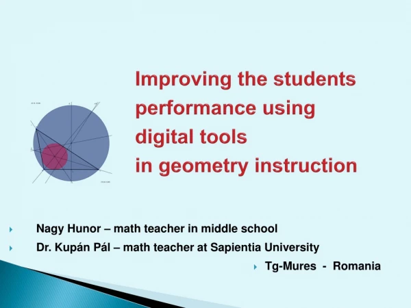 Nagy H unor – math teacher in middle school