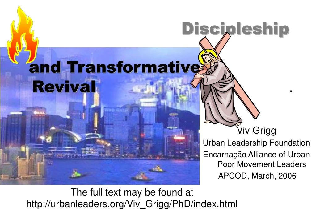 discipleship and transformative revival