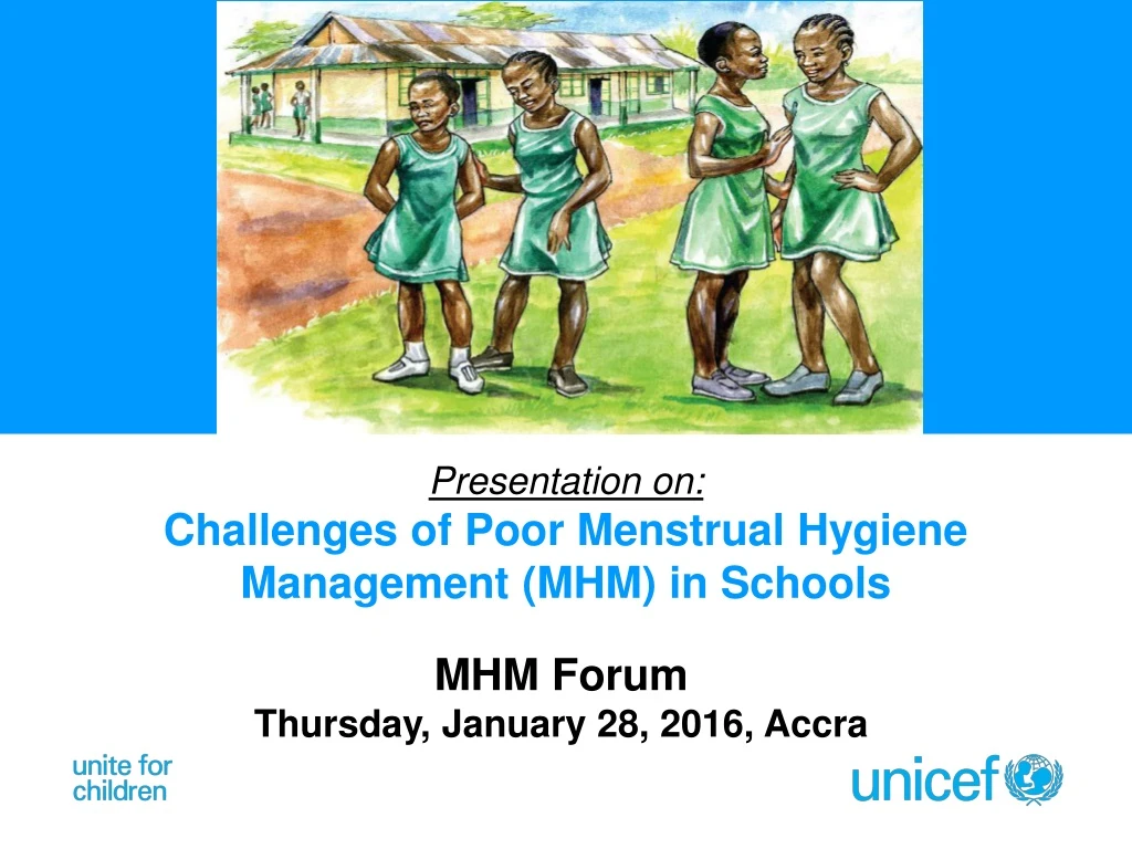 presentation on challenges of poor menstrual