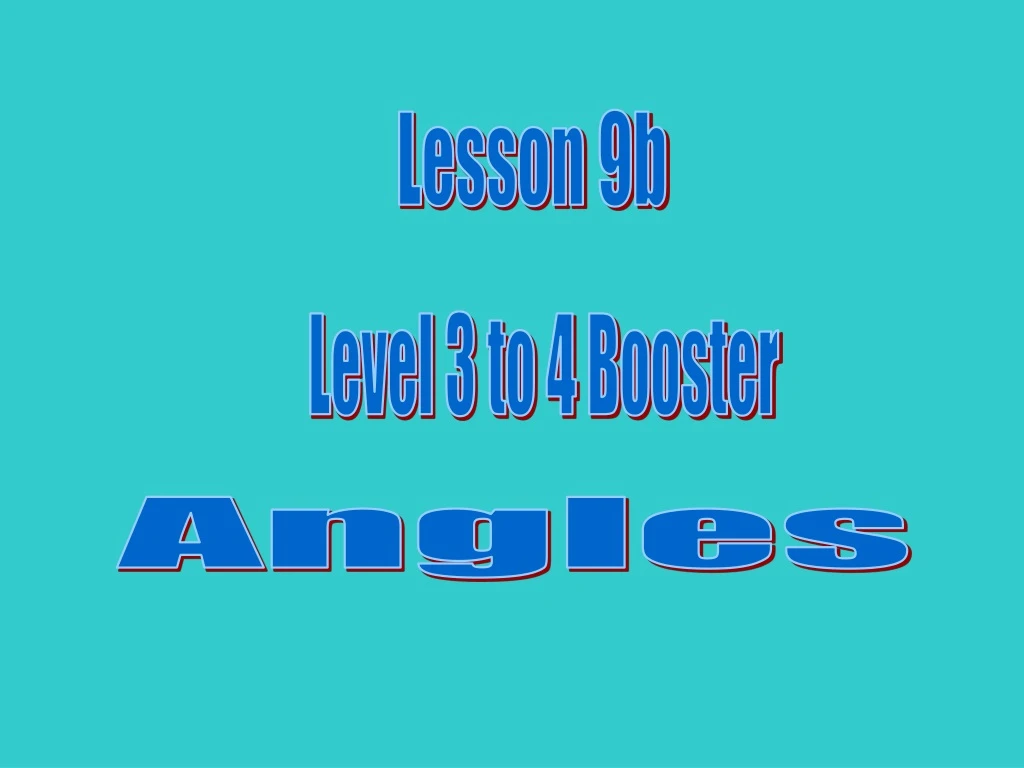 lesson 9b