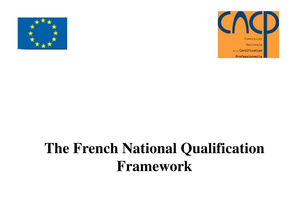 the french national qualification framework