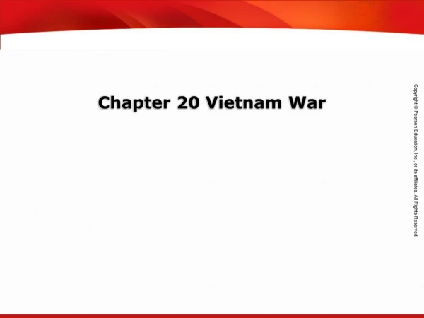 Chapter 20 Vietnam War