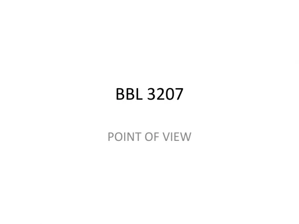 BBL 3207