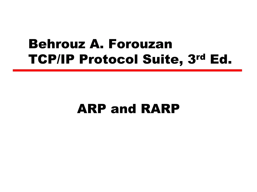 behrouz a forouzan tcp ip protocol suite 3 rd ed