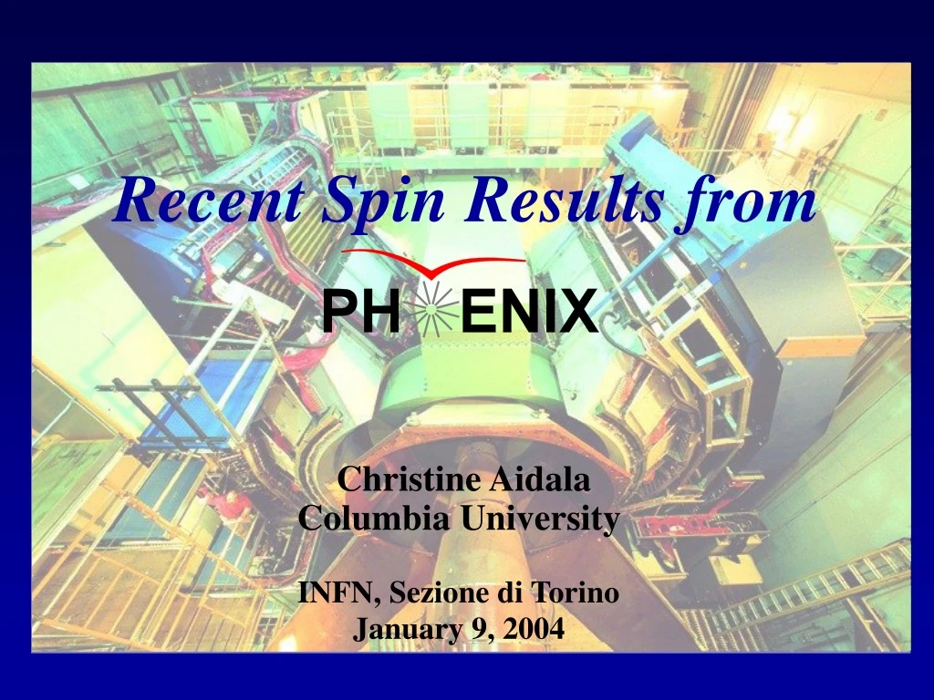 recent spin results from