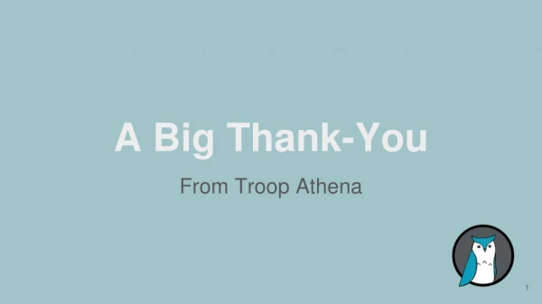 A Big Thank-You
