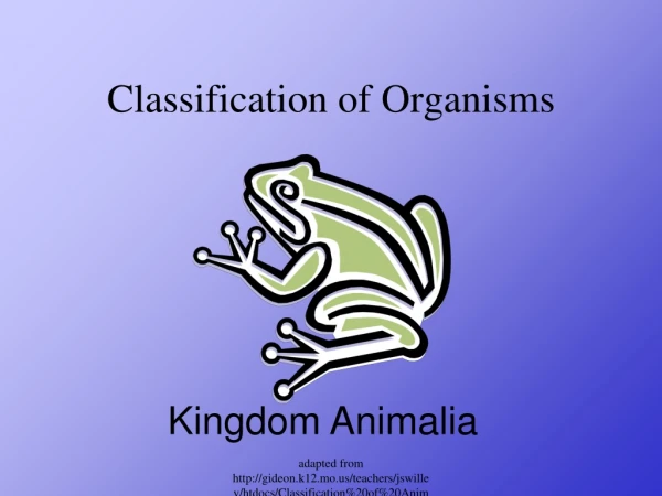 Classification of Organisms