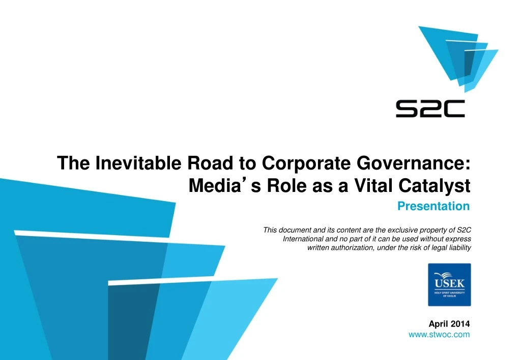 the inevitable road to corporate governance media