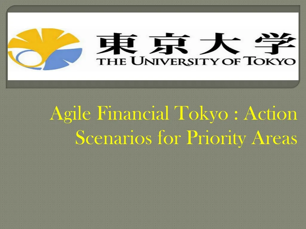 agile financial tokyo action scenarios for priority areas