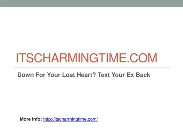 Love Seduction And Attraction on ItsCharmingTime.com