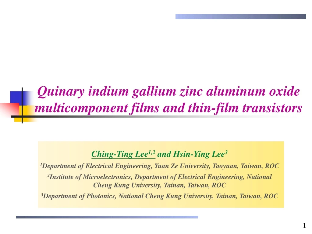 quinary indium gallium zinc aluminum oxide