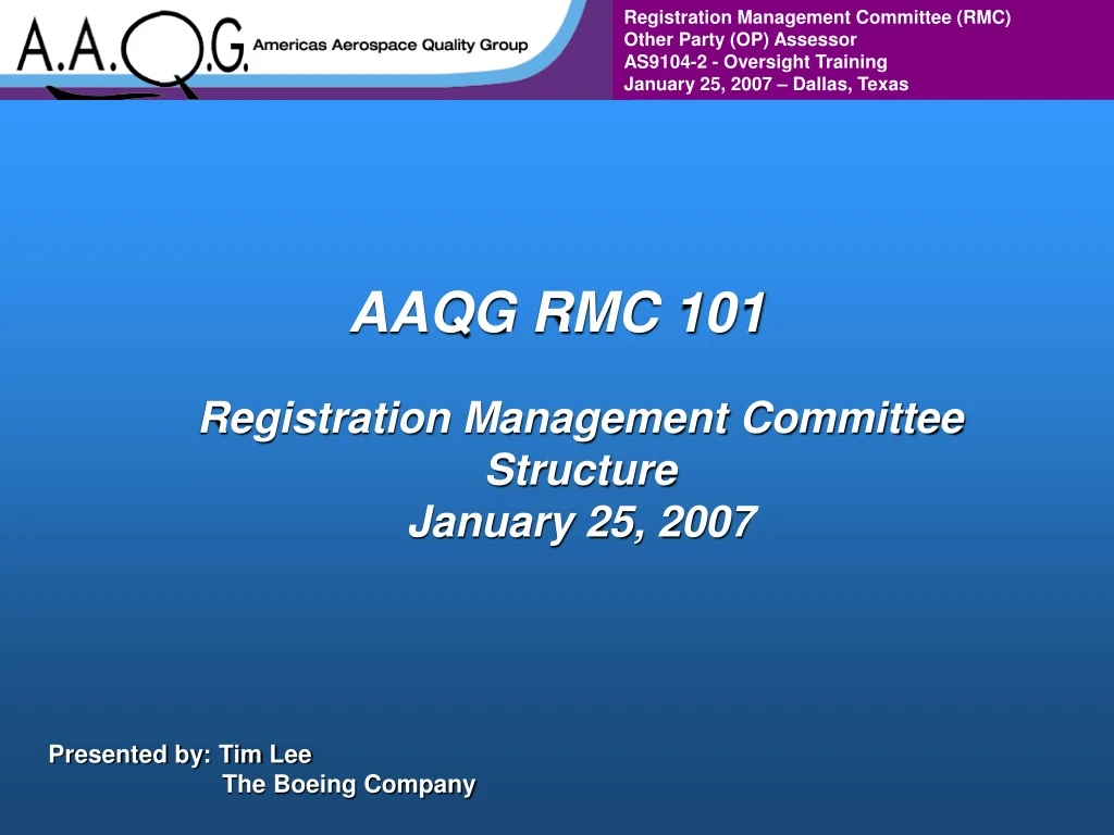 aaqg rmc 101