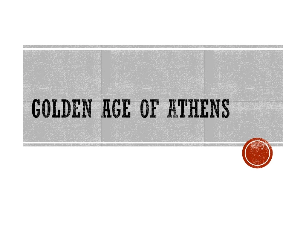 golden age of athens