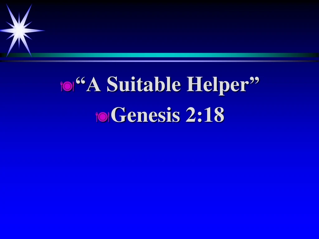 a suitable helper genesis 2 18
