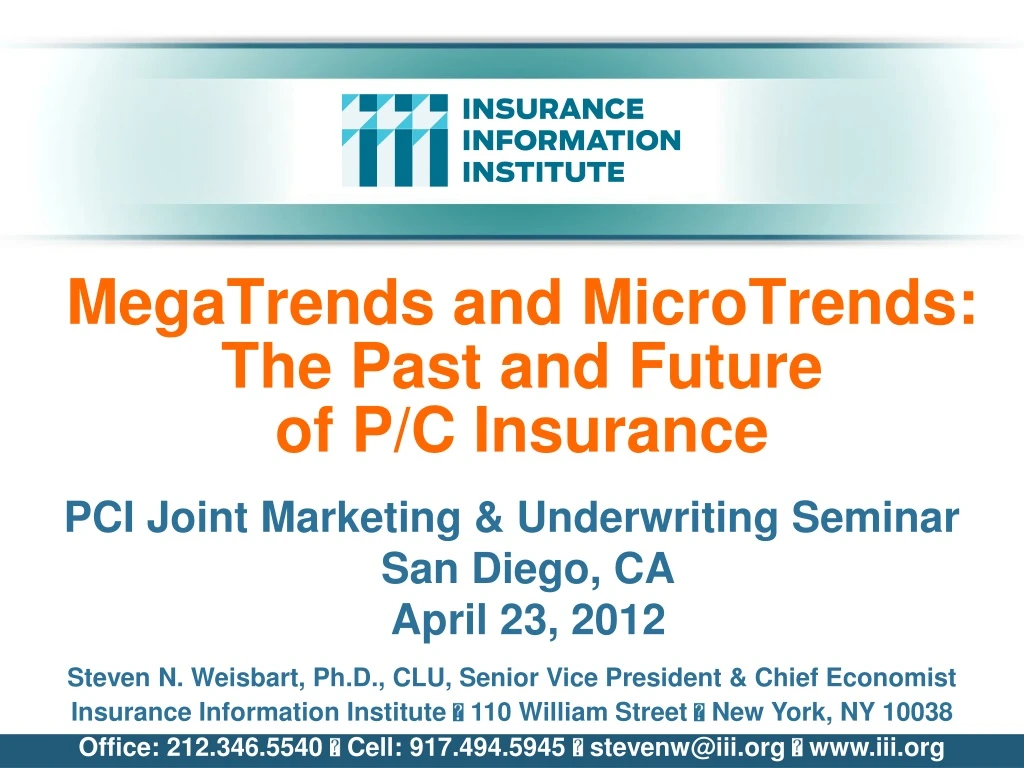 megatrends and microtrends the past and future of p c insurance