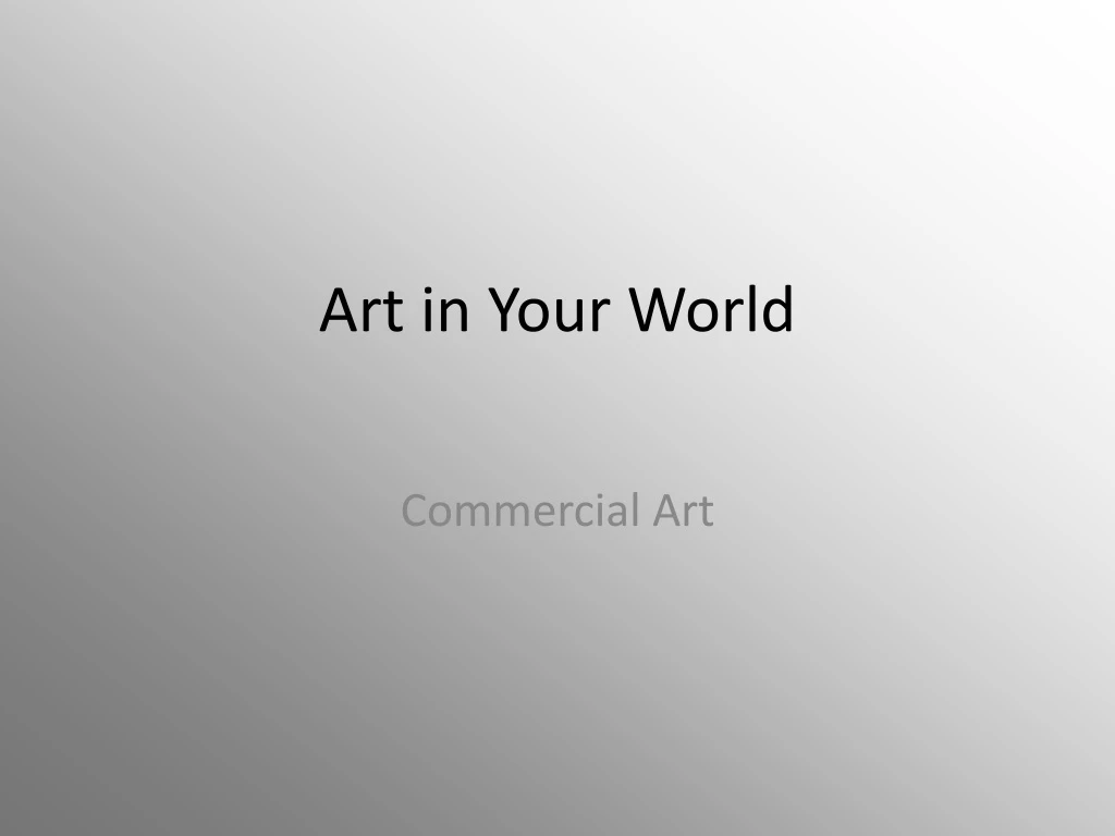 art in your world