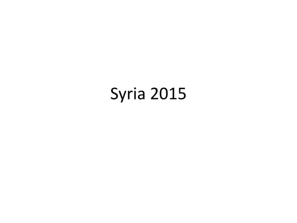 Syria 2015