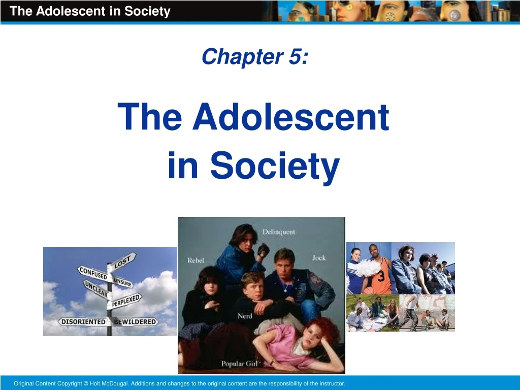 chapter 5 the adolescent in society