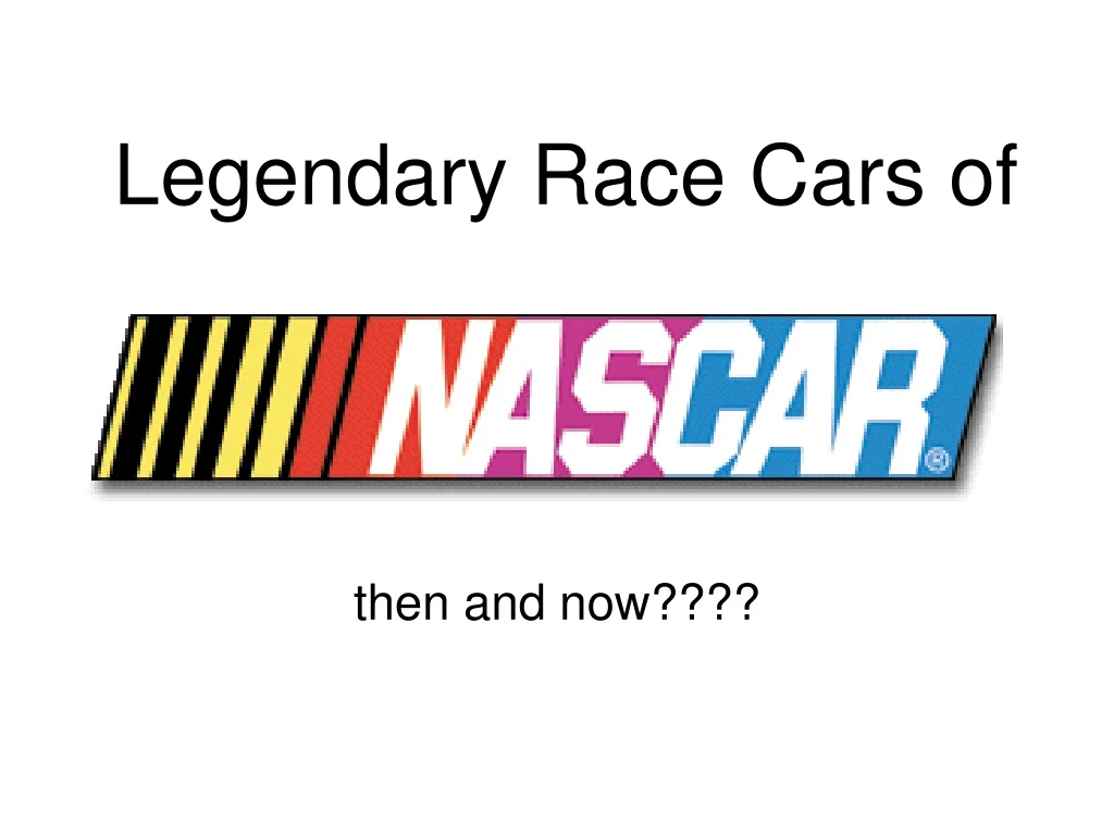 legendary race cars of