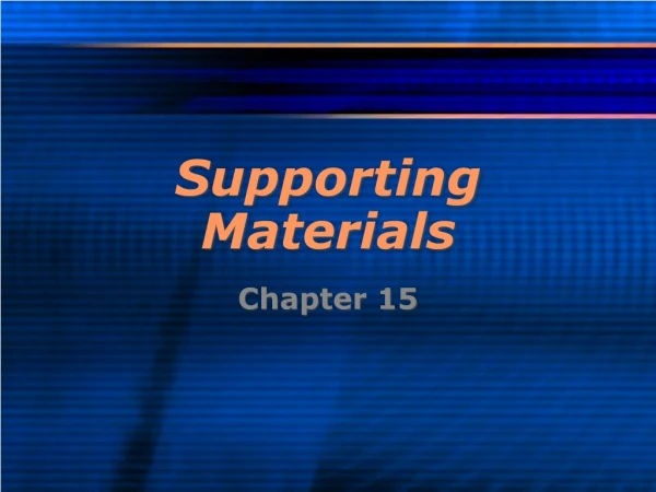 Supporting Materials