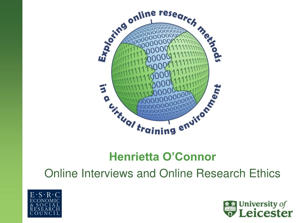 henrietta o connor online interviews and online research ethics