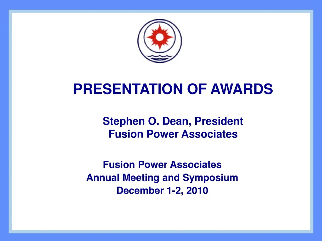fusion power associates annual meeting