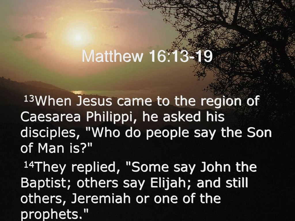 matthew 16 13 19