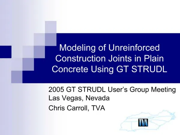 Modeling of Unreinforced Construction Joints in Plain Concrete Using GT STRUDL