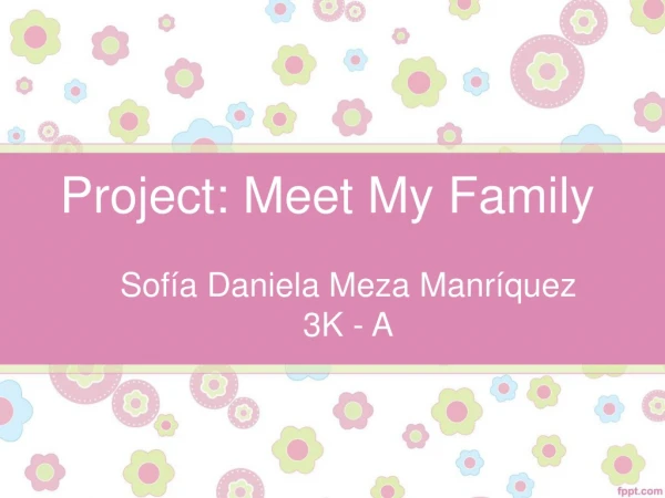 Project: Meet My Family