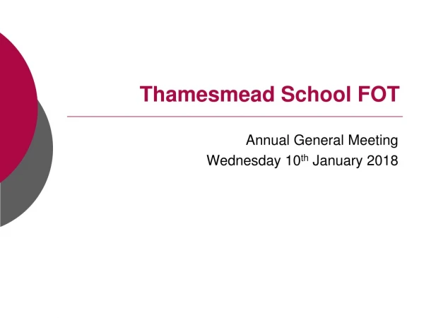 Thamesmead School FOT